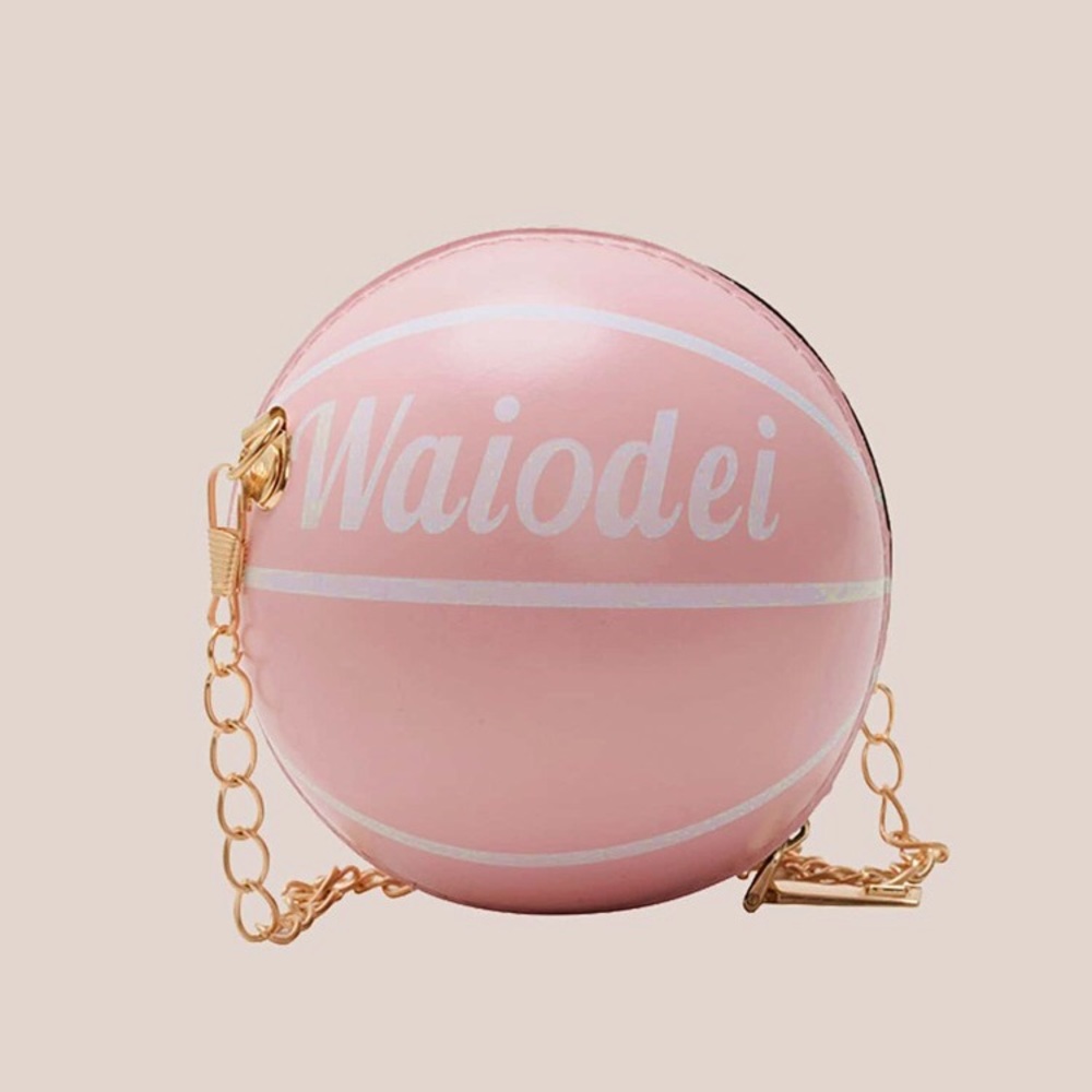 Super Cute Mini Pink Basketball Crossbody Bag - Picture 2 of 7